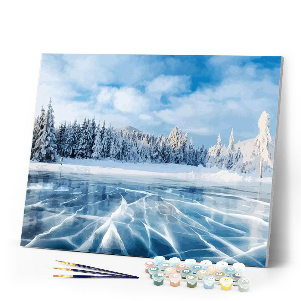 paint by numbers | Ice and Snow Landscape | intermediate landscapes new arrivals winter | FiguredArt