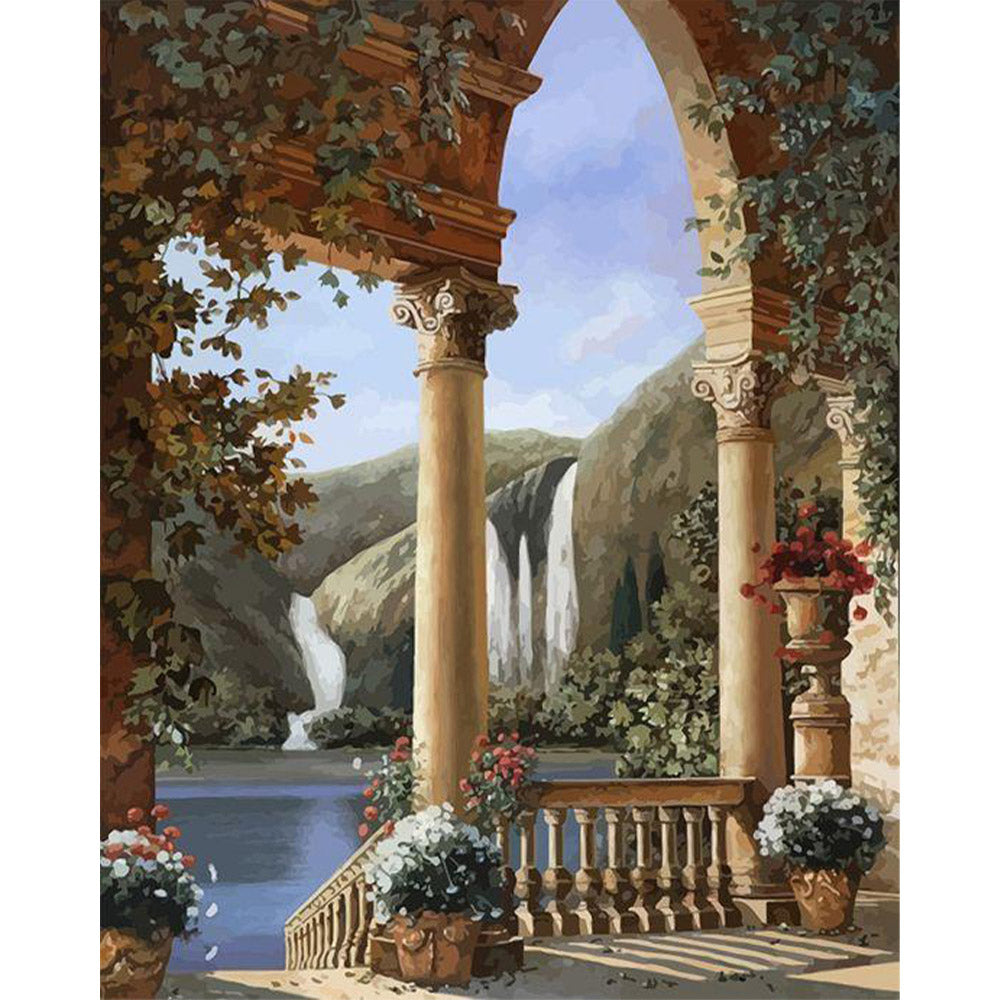 paint by numbers | Roman Style Villa | intermediate landscapes new arrivals | FiguredArt