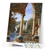 paint by numbers | Roman Style Villa | intermediate landscapes new arrivals | FiguredArt
