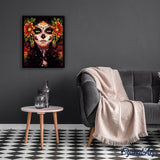 paint by numbers | Woman Face and Flowers | intermediate landscapes new arrivals portrait | FiguredArt