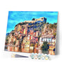 paint by numbers | Seaside Village | advanced cities landscapes | FiguredArt