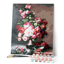 Load image into Gallery viewer, paint by numbers | Bouquet of Flowers on the table | flowers intermediate new arrivals | FiguredArt