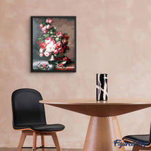 Load image into Gallery viewer, paint by numbers | Bouquet of Flowers on the table | flowers intermediate new arrivals | FiguredArt