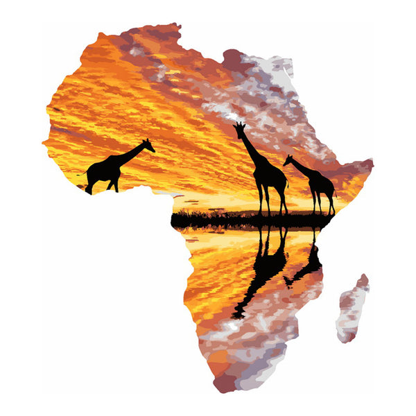 paint by numbers | Africa and Giraffes | animals easy giraffes landscapes new arrivals | FiguredArt