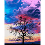 paint by numbers | Tree and Beautiful colors | intermediate landscapes new arrivals trees | FiguredArt
