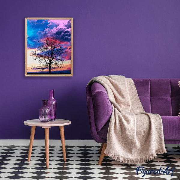 paint by numbers | Tree and Beautiful colors | intermediate landscapes new arrivals trees | FiguredArt