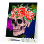paint by numbers | Romantic Skull | flowers intermediate new arrivals | FiguredArt