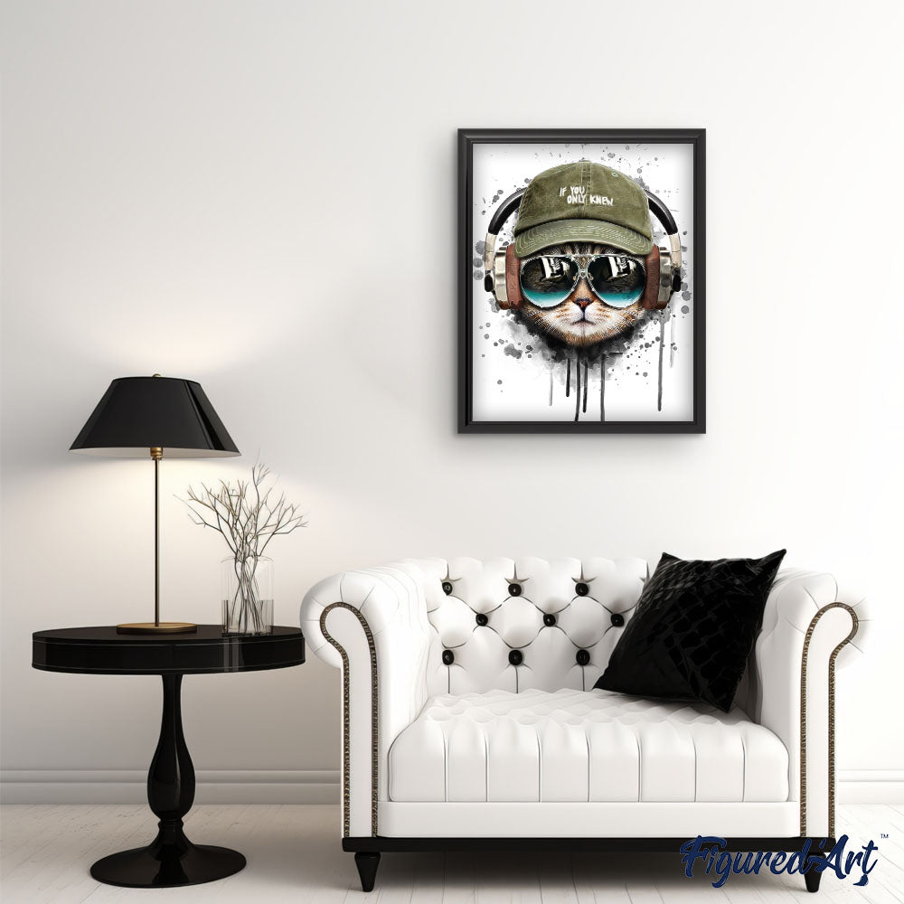 paint by numbers | Cat keep cool | animals cats intermediate new arrivals | FiguredArt