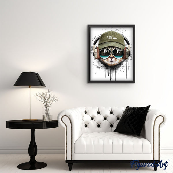 paint by numbers | Cat keep cool | animals cats intermediate new arrivals | FiguredArt