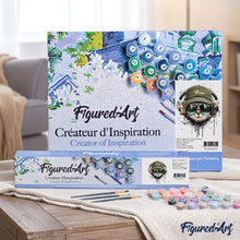 Load image into Gallery viewer, paint by numbers | Cat keep cool | animals cats intermediate new arrivals | FiguredArt