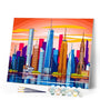 paint by numbers | Panoramic View Big City | cities easy | FiguredArt