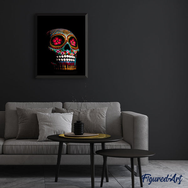 paint by numbers | Decorated Skull | easy new arrivals world | FiguredArt