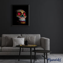 Load image into Gallery viewer, paint by numbers | Decorated Skull | easy new arrivals world | FiguredArt