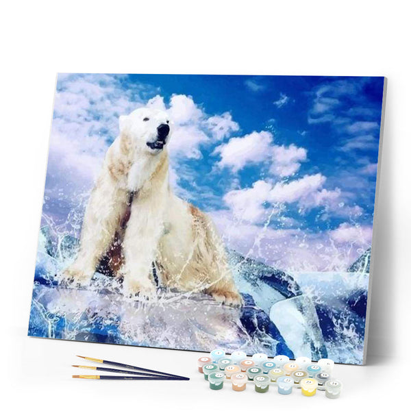 paint by numbers | Polar bear | advanced animals bears | FiguredArt