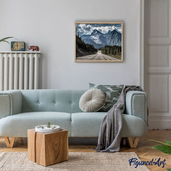 paint by numbers | Driving in the Mountains | advanced landscapes mountains new arrivals | FiguredArt