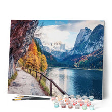 Load image into Gallery viewer, paint by numbers | Near the Mountains | advanced landscapes mountains new arrivals | FiguredArt