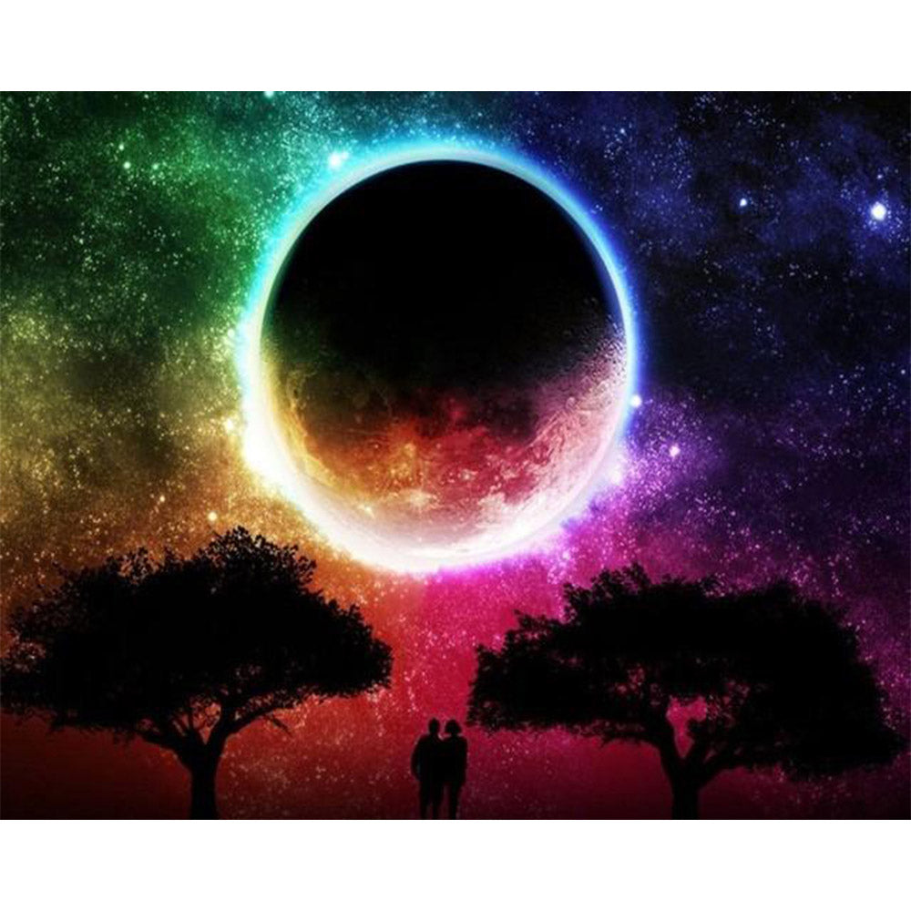 paint by numbers | Moon colors | advanced landscapes new arrivals | FiguredArt