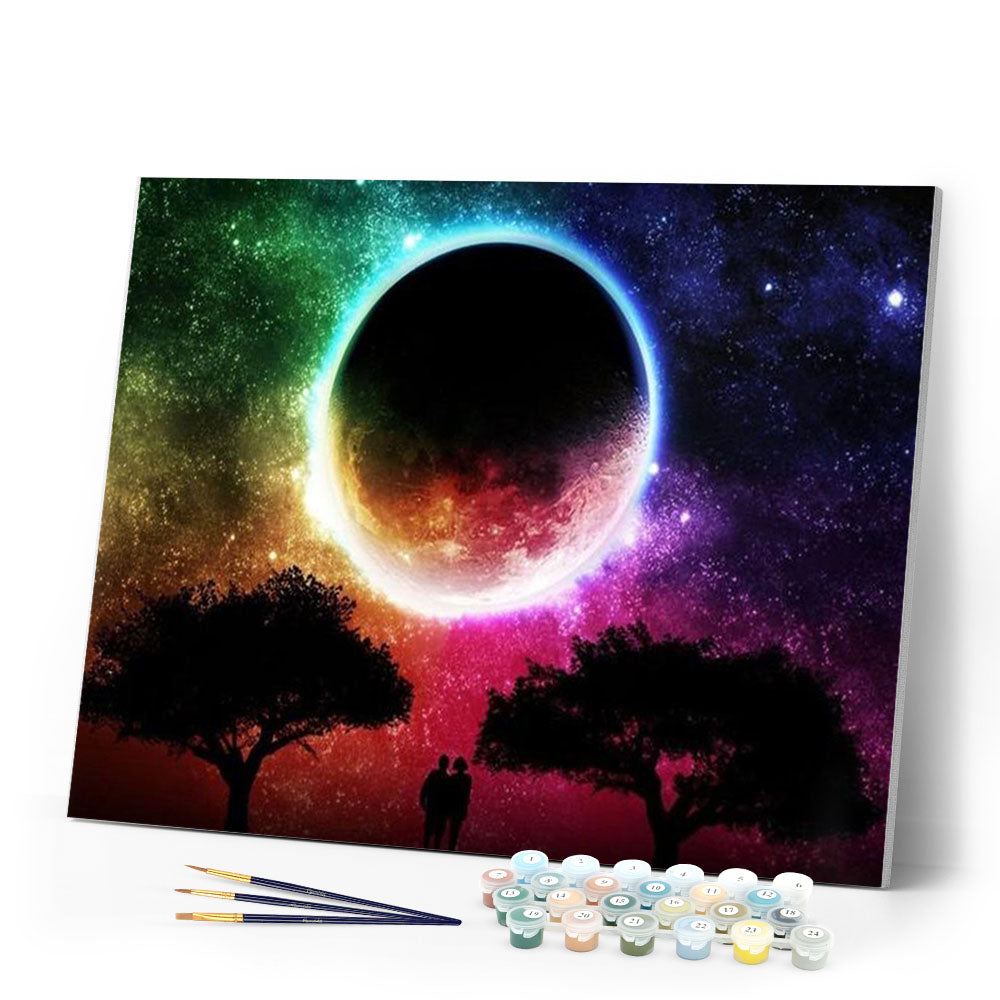 paint by numbers | Moon colors | advanced landscapes new arrivals | FiguredArt