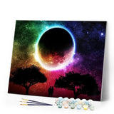paint by numbers | Moon colors | advanced landscapes new arrivals | FiguredArt