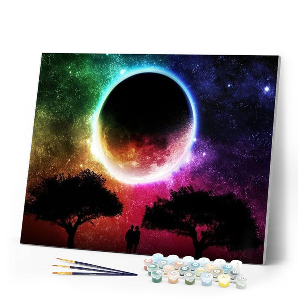 paint by numbers | Moon colors | advanced landscapes new arrivals | FiguredArt