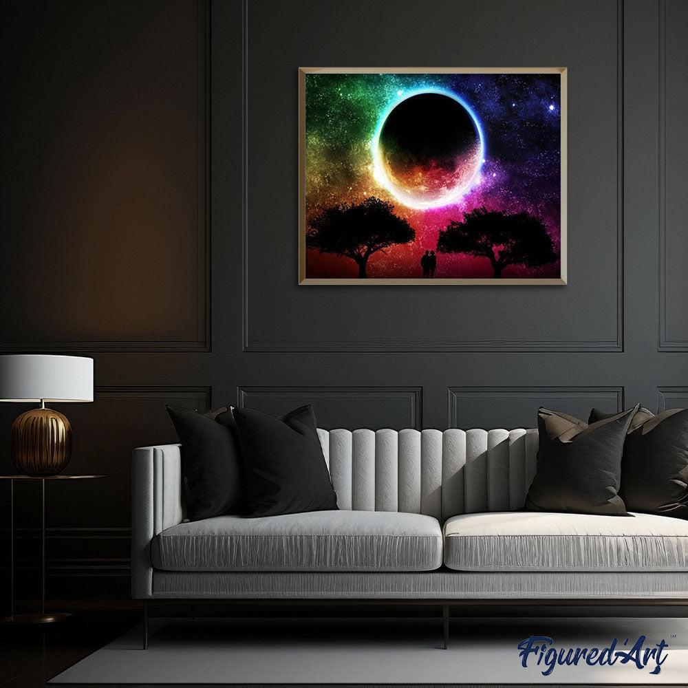 paint by numbers | Moon colors | advanced landscapes new arrivals | FiguredArt
