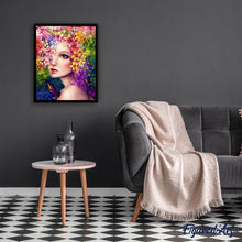 Load image into Gallery viewer, paint by numbers | Woman with Flowers | advanced flowers new arrivals portrait | FiguredArt