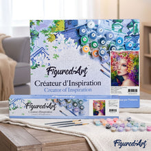 Load image into Gallery viewer, paint by numbers | Woman with Flowers | advanced flowers new arrivals portrait | FiguredArt