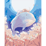 paint by numbers | Cute Whale | animals easy fish new arrivals whales | FiguredArt