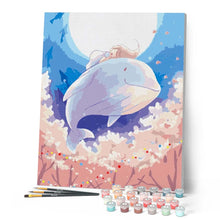 Load image into Gallery viewer, paint by numbers | Cute Whale | animals easy fish new arrivals whales | FiguredArt