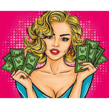 paint by numbers | Money is Sexy | easy new arrivals portrait | FiguredArt
