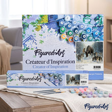 Load image into Gallery viewer, paint by numbers | Elan surrounded by a pack of wolves | advanced animals wolves | FiguredArt