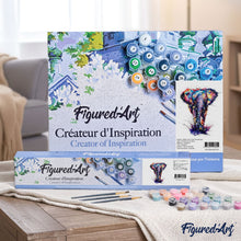 Load image into Gallery viewer, paint by numbers | Acrylic Asian Elephant | advanced animals elephants new arrivals | FiguredArt