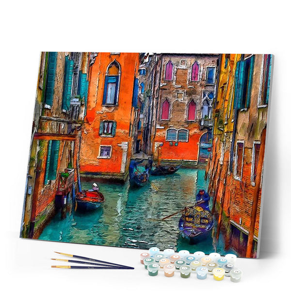 paint by numbers | Somewhere in Beautiful Venice | advanced cities | FiguredArt