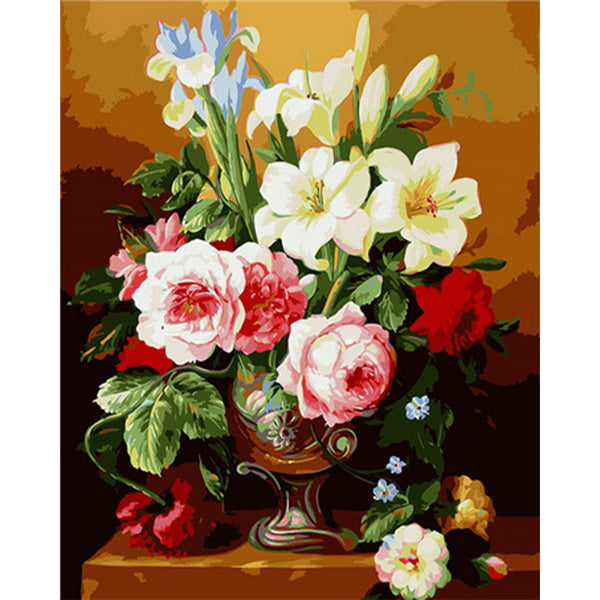 paint by numbers | More Flowers | easy flowers new arrivals | FiguredArt