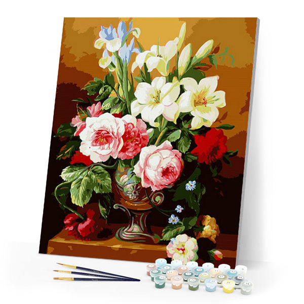 paint by numbers | More Flowers | easy flowers new arrivals | FiguredArt