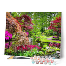 Load image into Gallery viewer, paint by numbers | Beautiful Park | advanced flowers landscapes new arrivals | FiguredArt