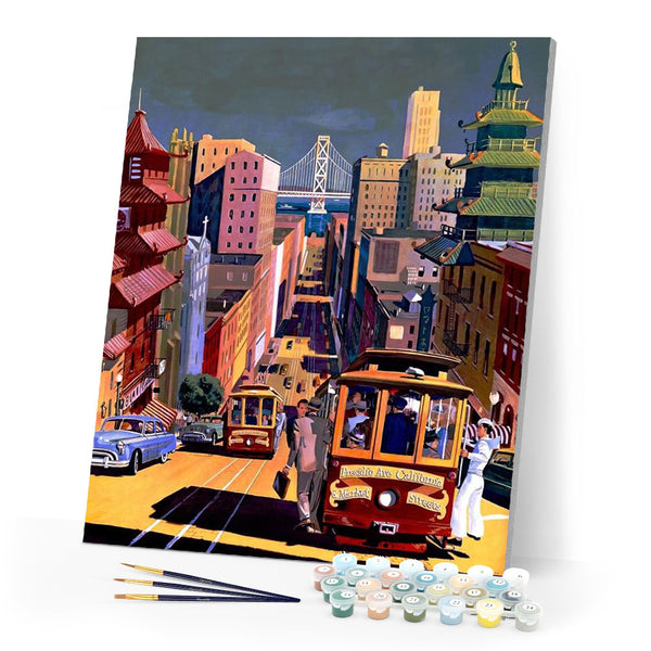 paint by numbers | City Design | cities intermediate | FiguredArt
