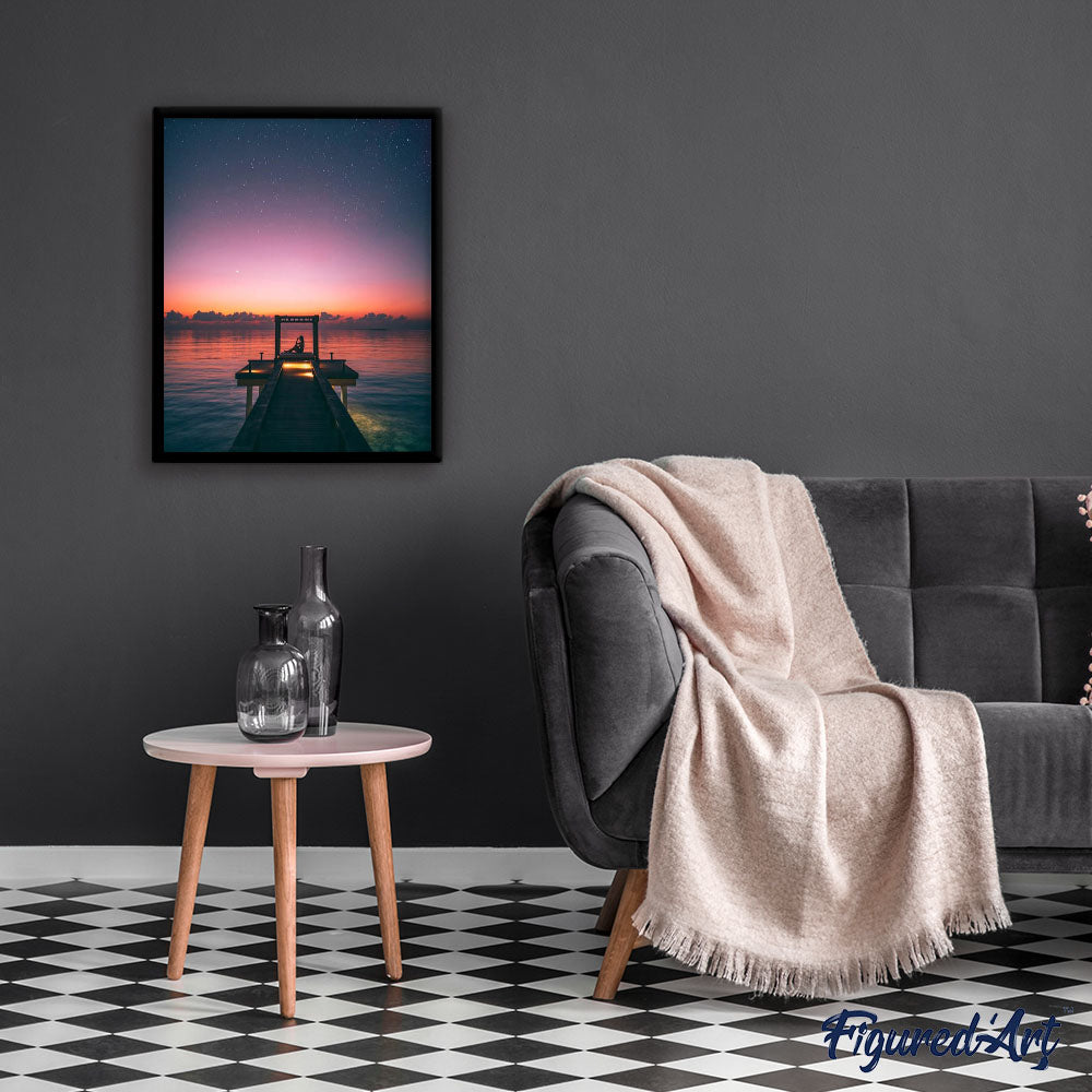 paint by numbers | Yoga by the Lake | advanced landscapes new arrivals | FiguredArt