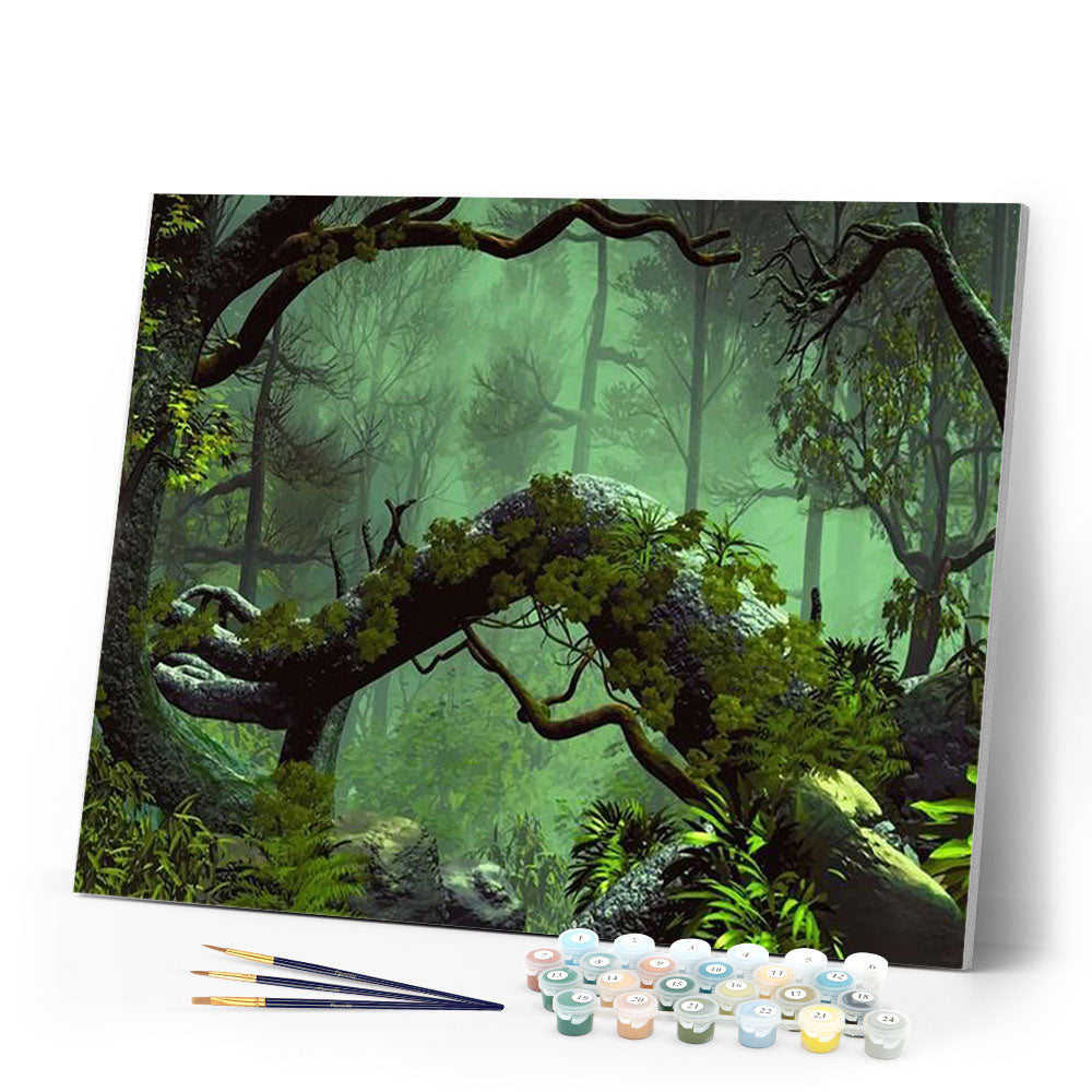 paint by numbers | Lost in the Forest | advanced forest landscapes new arrivals | FiguredArt