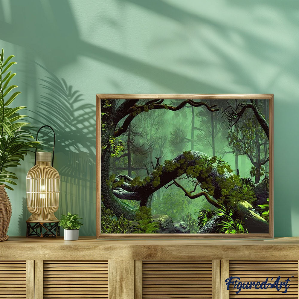 paint by numbers | Lost in the Forest | advanced forest landscapes new arrivals | FiguredArt