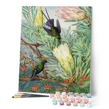 Load image into Gallery viewer, paint by numbers | Birds and Big Flowers | advanced animals birds flowers new arrivals | FiguredArt