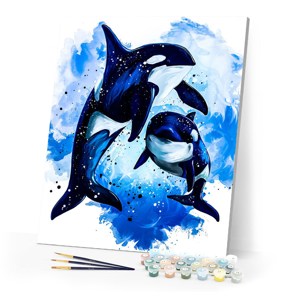 paint by numbers | Grampus | animals easy fish new arrivals | FiguredArt
