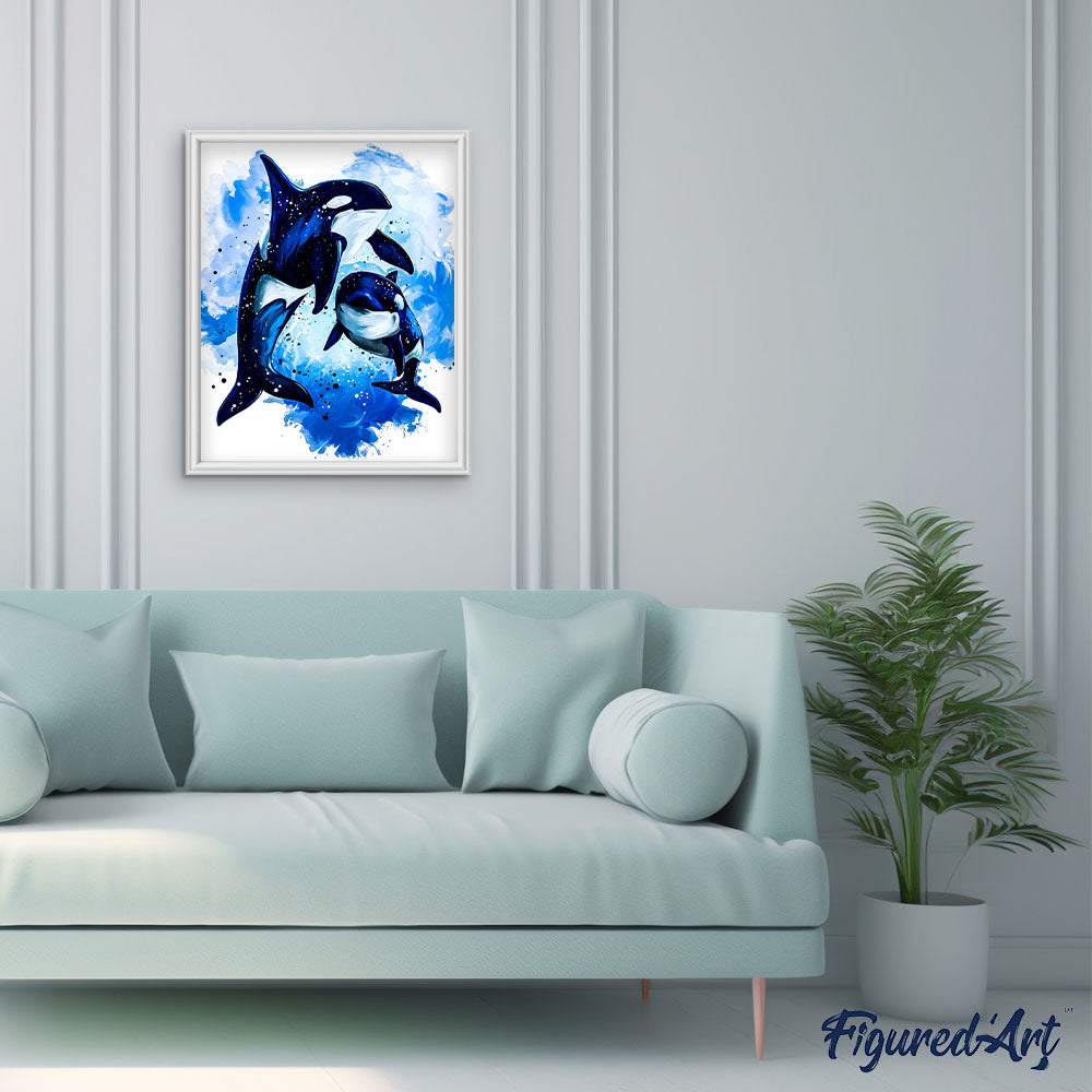 paint by numbers | Grampus | animals easy fish new arrivals | FiguredArt