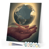 paint by numbers | Planet Earth in your Hands | easy new arrivals romance | FiguredArt