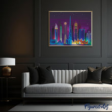 Load image into Gallery viewer, paint by numbers | Asian City by Night | cities easy | FiguredArt