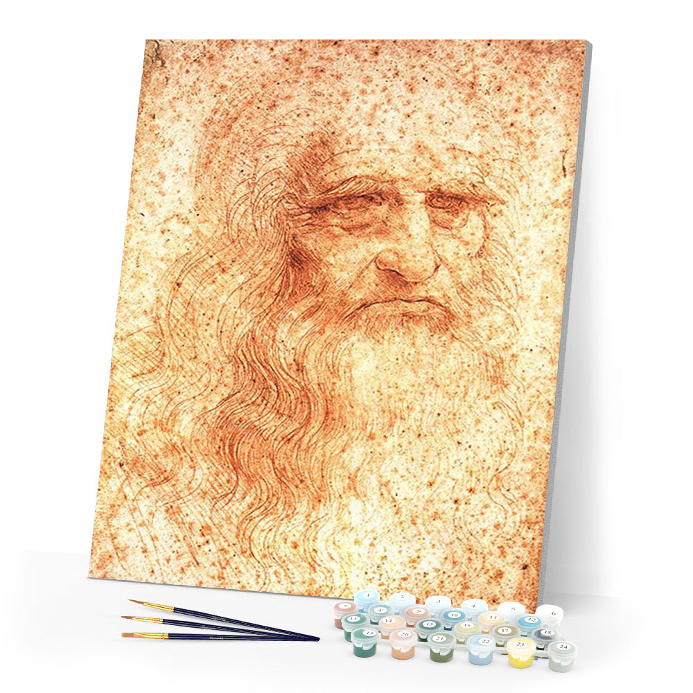 paint by numbers | Leonardo Da Vinci | advanced new arrivals portrait | FiguredArt