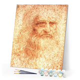 paint by numbers | Leonardo Da Vinci | advanced new arrivals portrait | FiguredArt