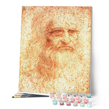 Load image into Gallery viewer, paint by numbers | Leonardo Da Vinci | advanced new arrivals portrait | FiguredArt