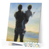 paint by numbers | Father and his Son | advanced landscapes new arrivals | FiguredArt