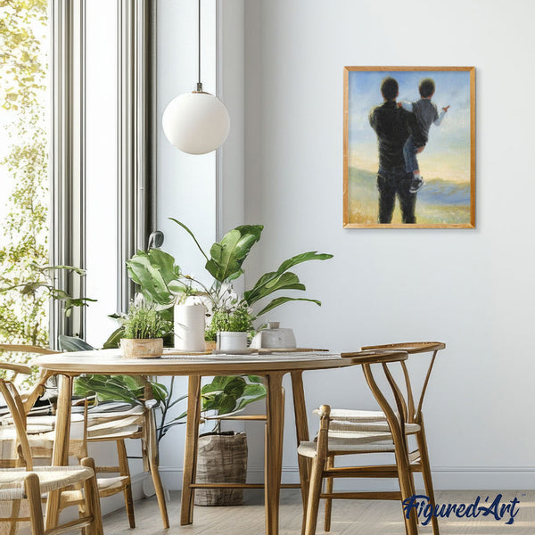 paint by numbers | Father and his Son | advanced landscapes new arrivals | FiguredArt